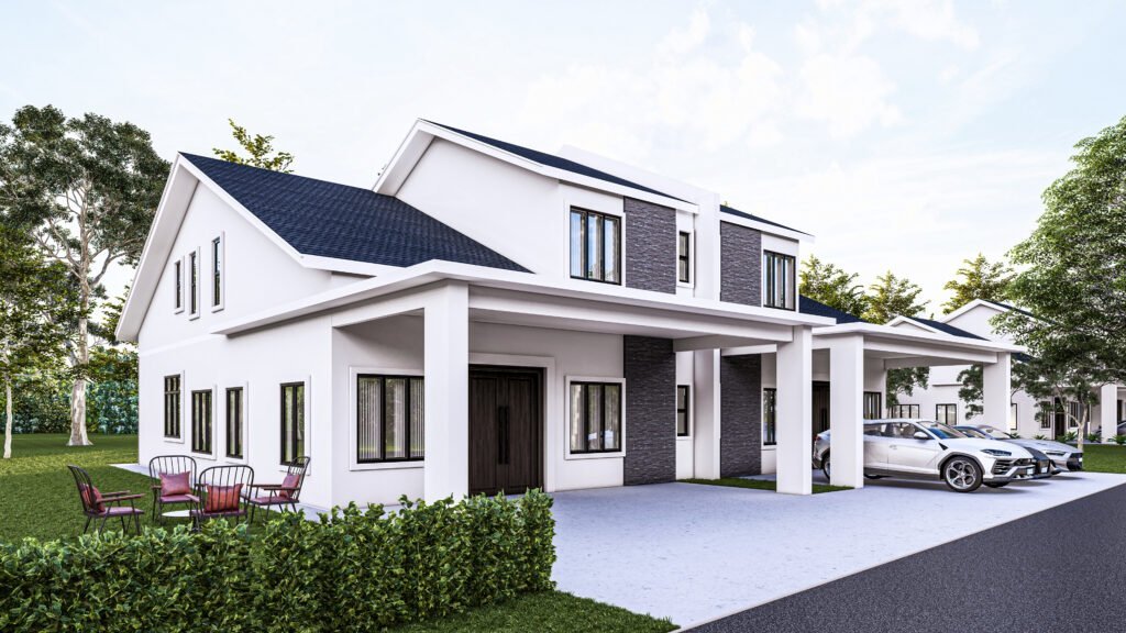 Muar - Taman Temiang Emas Taman Temiang Emas double-storey semi-detached homes in Muar, Johor